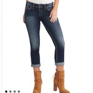 Silver Jean Suki Capris